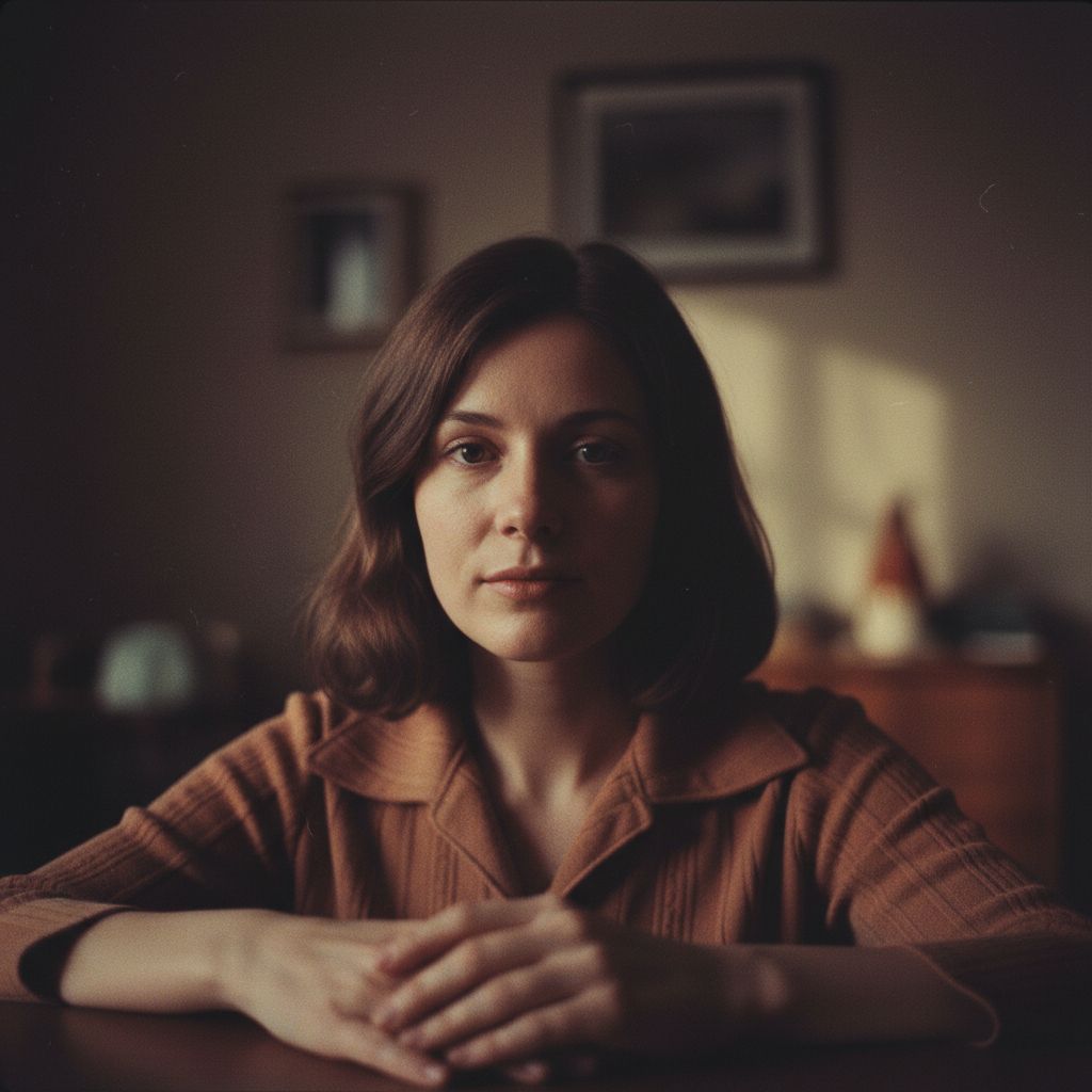 1970s Moody Indoor Portrait