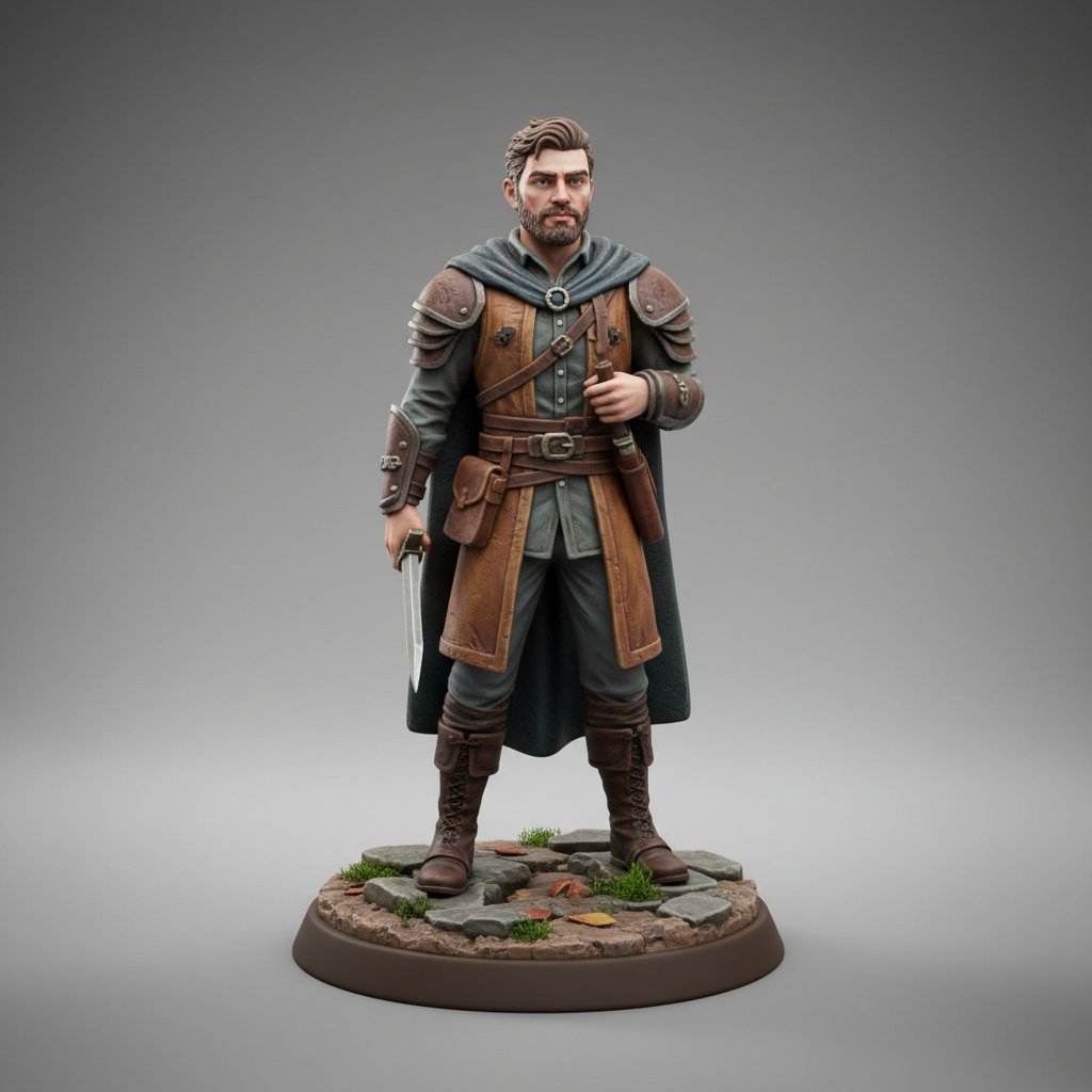 3D Rendered Collectible Figurine