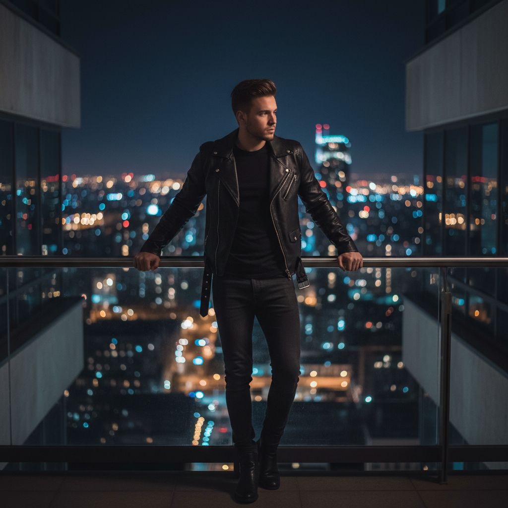 Balcony Night City Lights