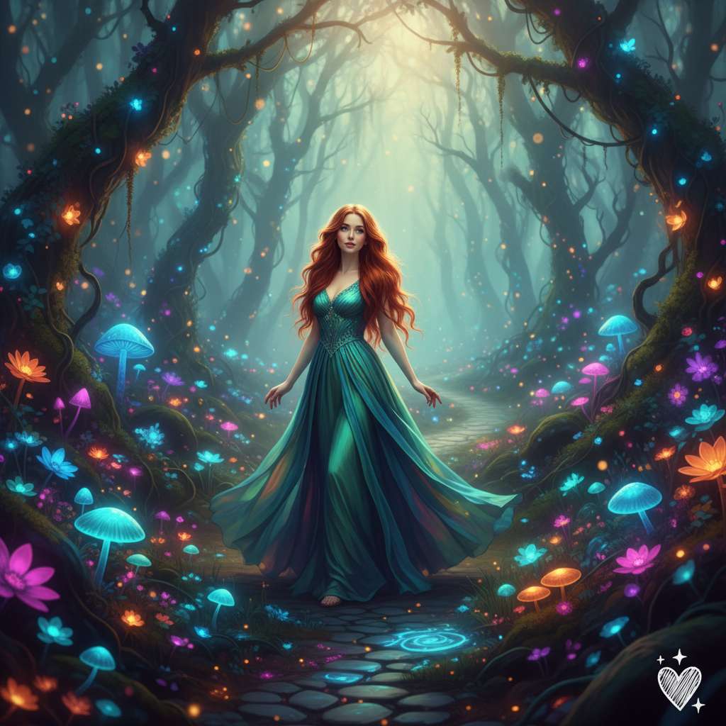 Magical Forest Scene
