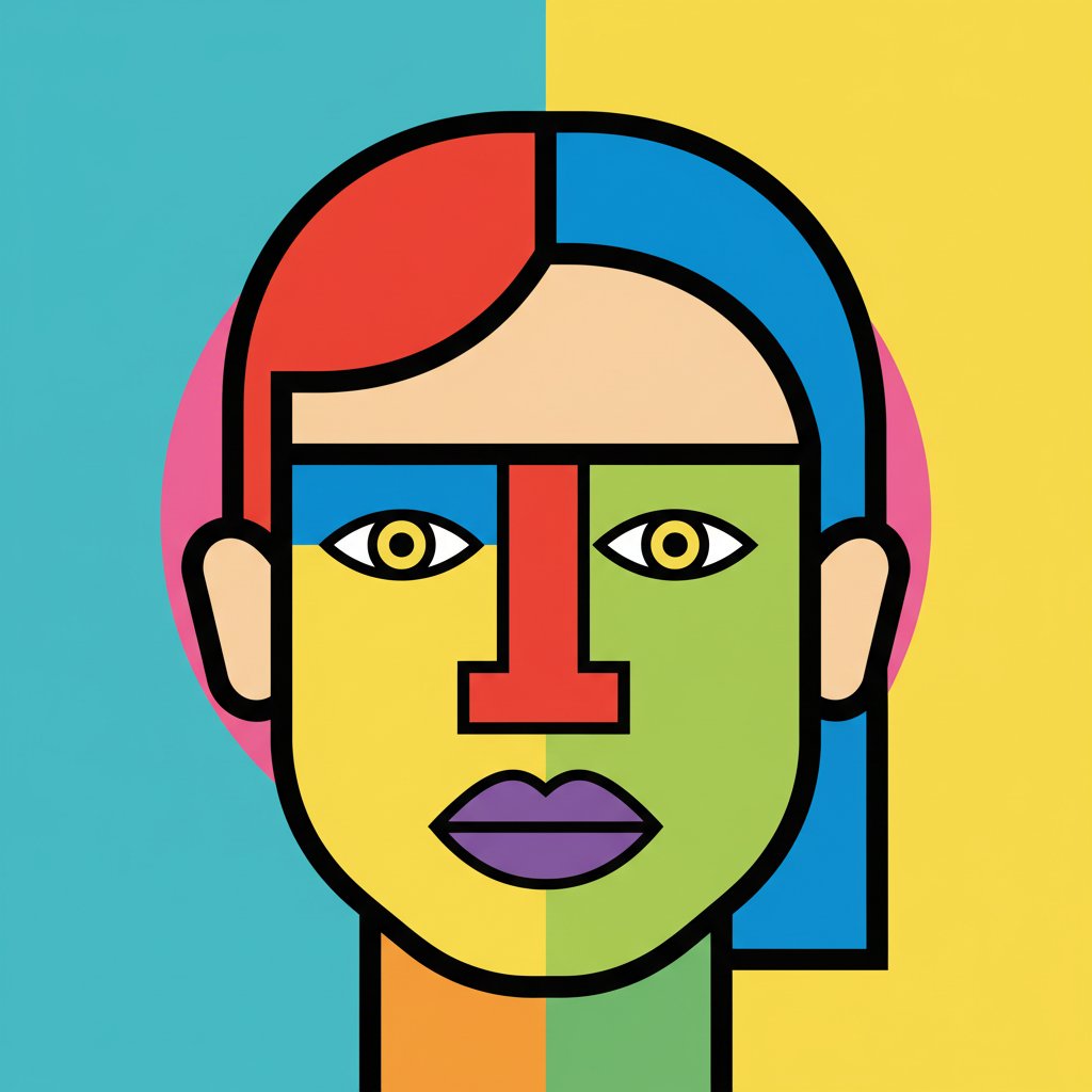 Minimalist Pop Portrait